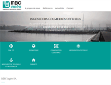 Tablet Screenshot of mbc-ingeo.ch